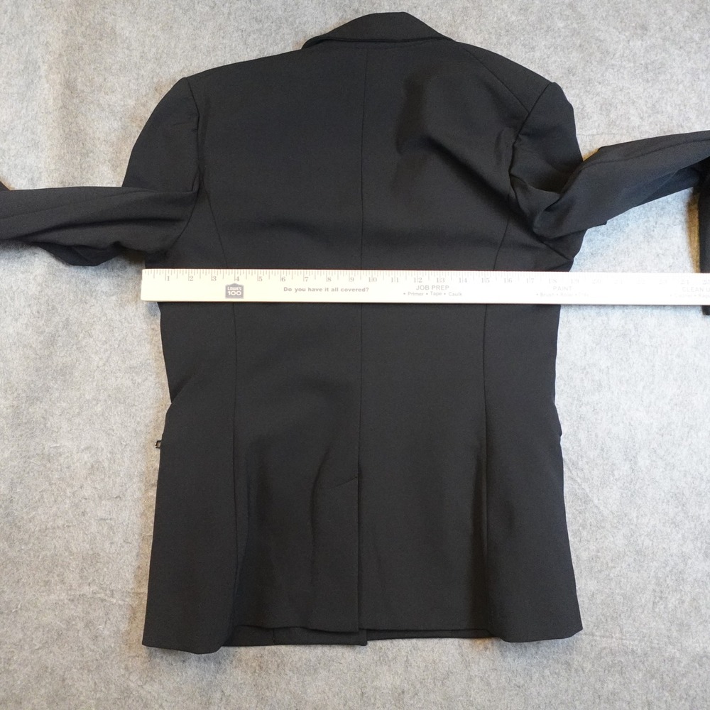 Veronica Beard Blazer Womens 8 Black Iconic Scuba Dickey Jacket One Button - Picture 10 of 12
